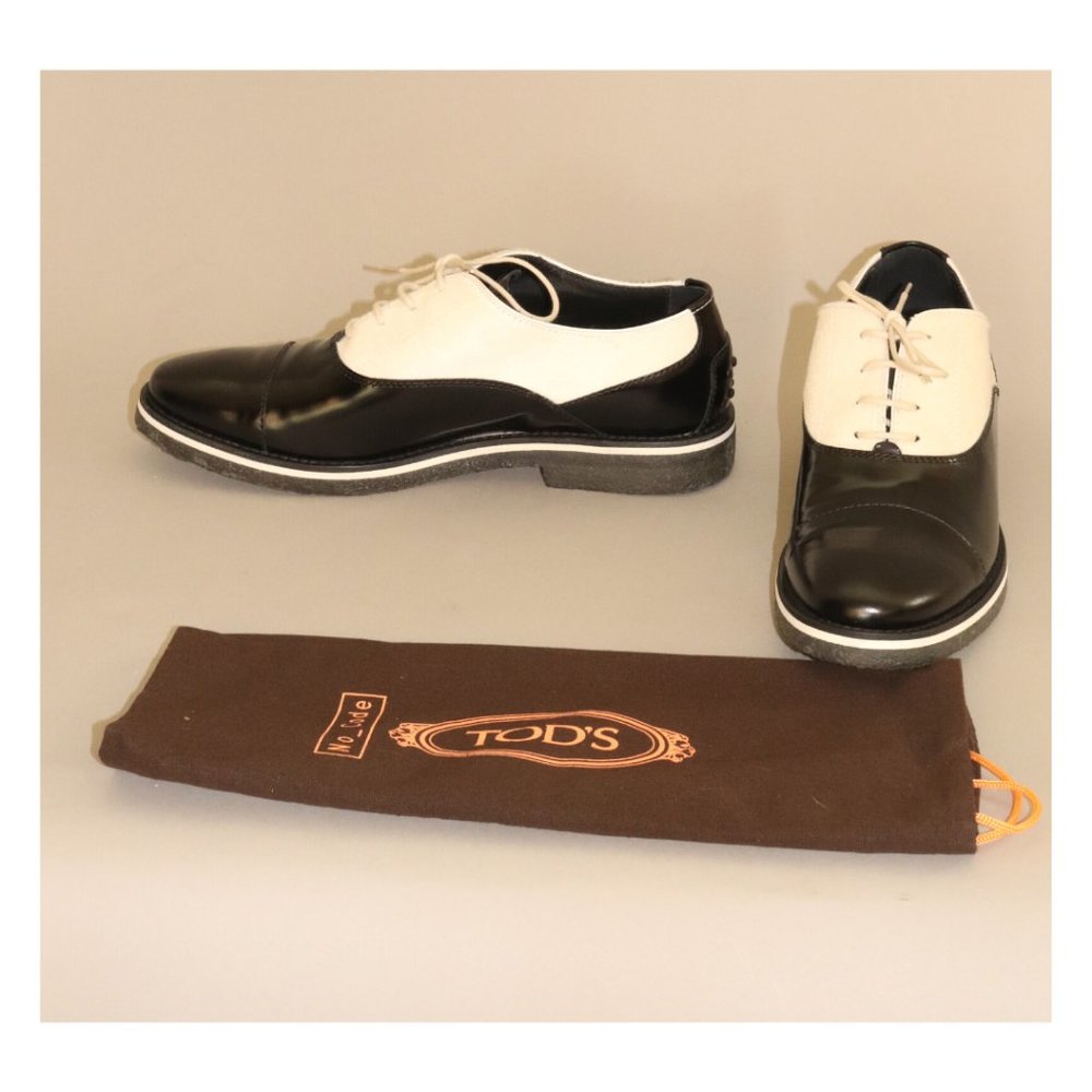 Tod's Limited Edition Black & White Oxford Shoes NWOT